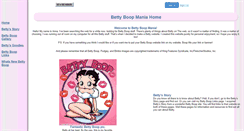 Desktop Screenshot of bettyboopmania.bappy.com